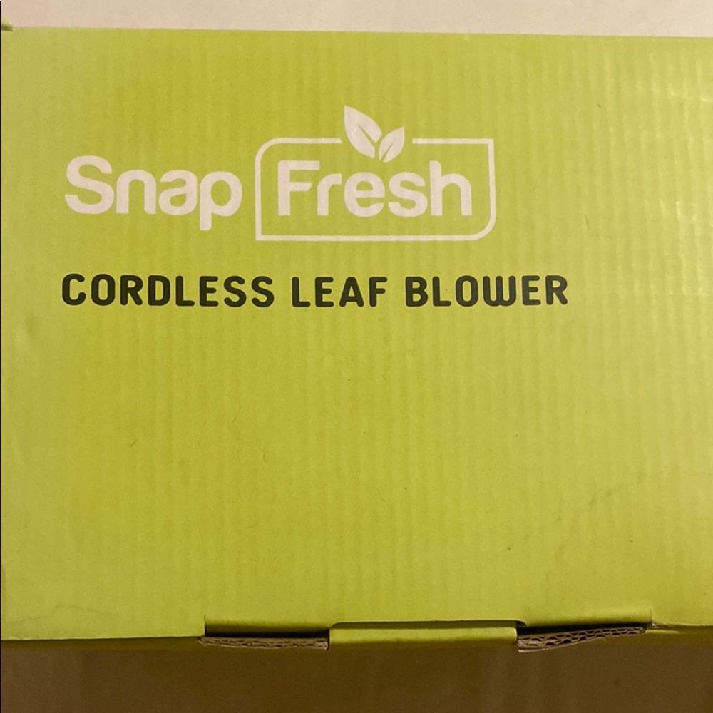SnapFresh Cordless Leaf Blower - Green